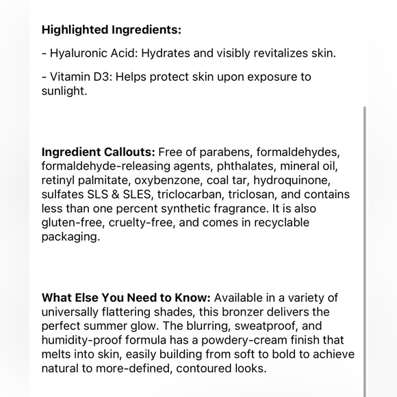 ✨ CHARLOTTE TILBURY Beautiful Skin Sun-Kissed Glow Cream Bronzer - 1 FAIR - Picture 7 of 7